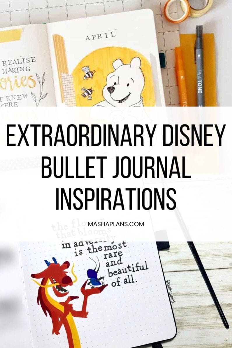 57 Extraordinary Disney Bullet Journal Inspirations