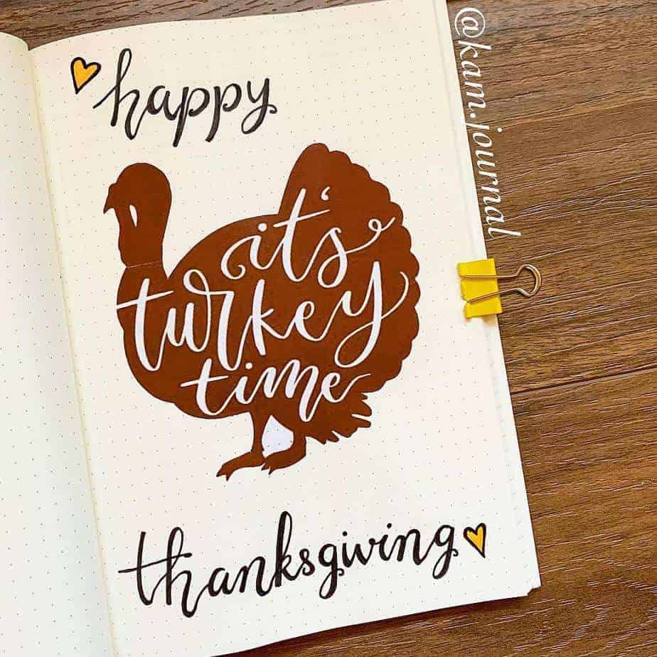 Thanksgiving Bullet Journal Page Ideas | Masha Plans