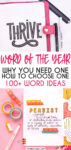 Why You Need Personal Word of The Year & How To Choose It | Masha Plans