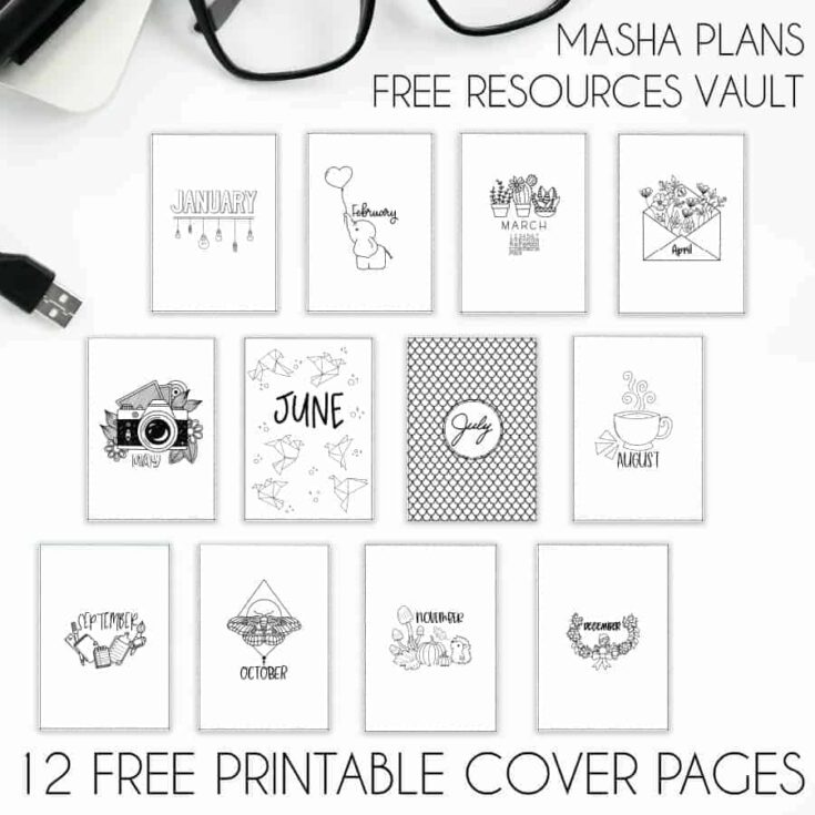 Free Printable Bullet Journal Kit - String and Space
