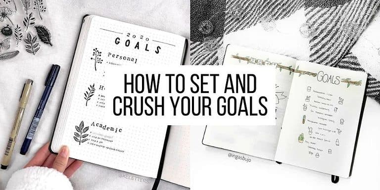 Game-changing Bullet Journal Goals Page Ideas