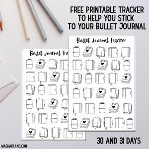 9 Easy Techniques To Make Your Bullet Journal Habit Stick | Masha Plans