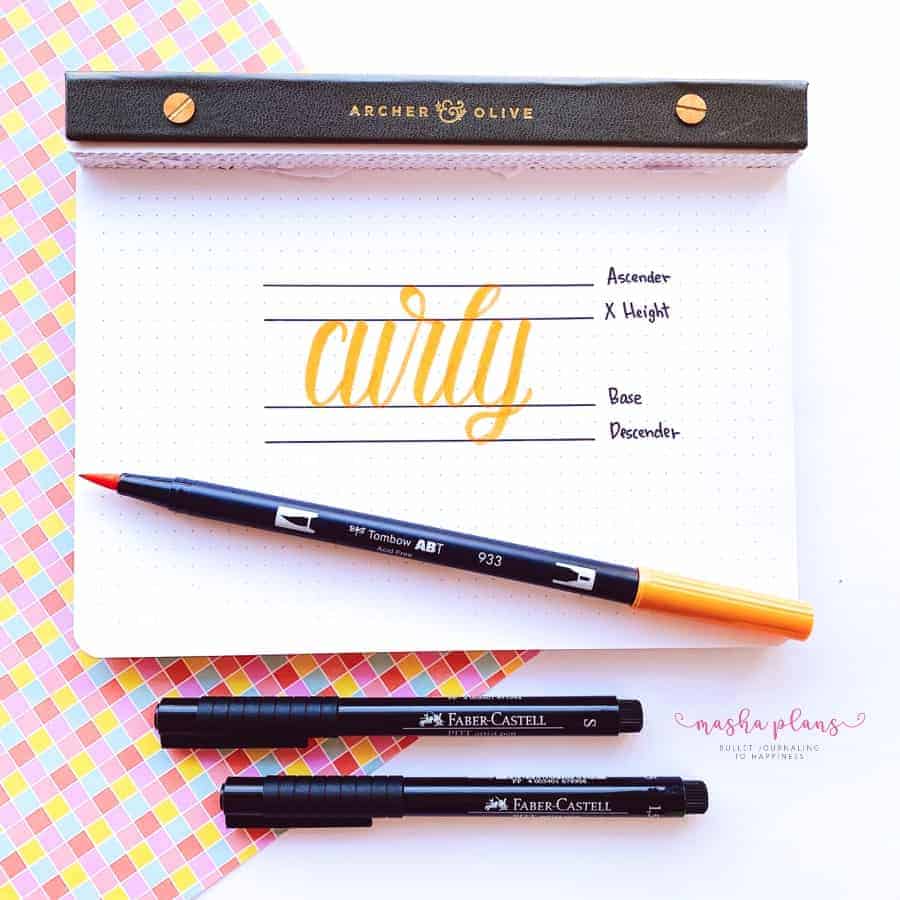 Fine Brush Pen  Perfect for Beginner Brush Lettering! – TheHoneyBShop