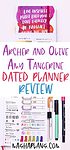 Archer and Olive and Amy Tangerine Planner | Masha Plans
