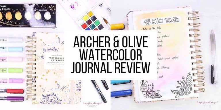 The Archer & Olive Watercolor Dot Grid Notebook Review