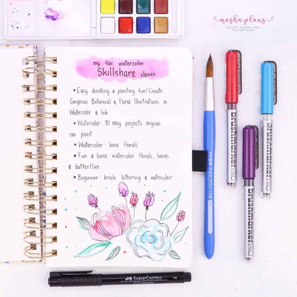 The Archer & Olive Watercolor Dot Grid Notebook Review | Masha Plans