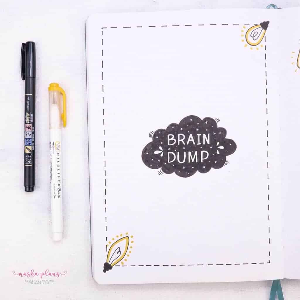 How To Brain Dump For Calmer and More Productive Brain | Masha Plans