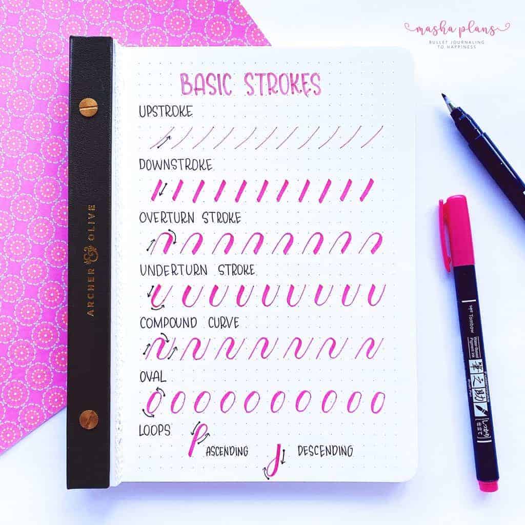 31 free printable lettering and calligraphy worksheets masha plans