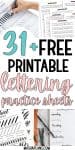 31+ Free Printable Lettering Practice Sheets | Masha Plans