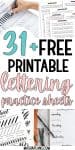 31+ Free Printable Lettering And Calligraphy Worksheets