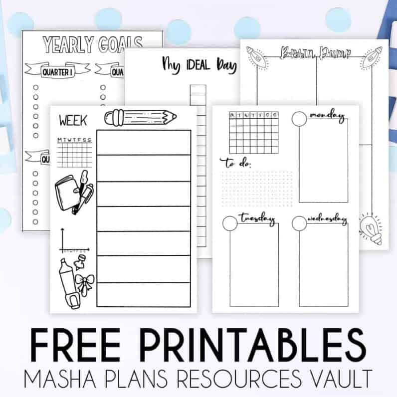 5 Must Have Bullet Journal Productivity Spreads Masha 8120