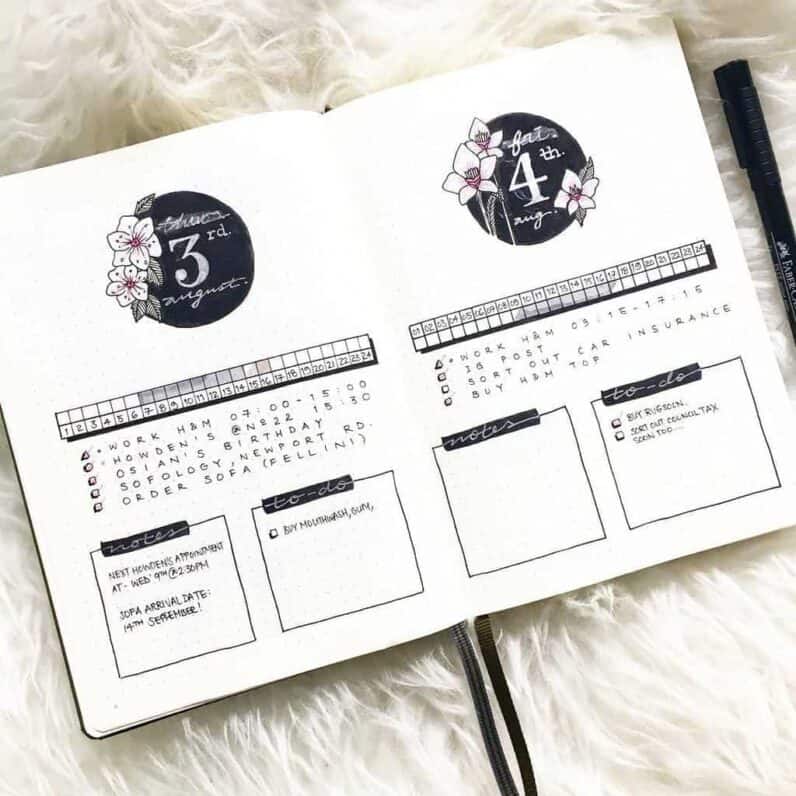Bullet Journal Time Log For Successful Time Management | Masha Plans
