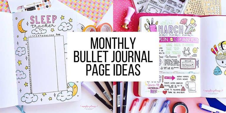 25 Creative and Useful Monthly Bullet Journal Page Ideas