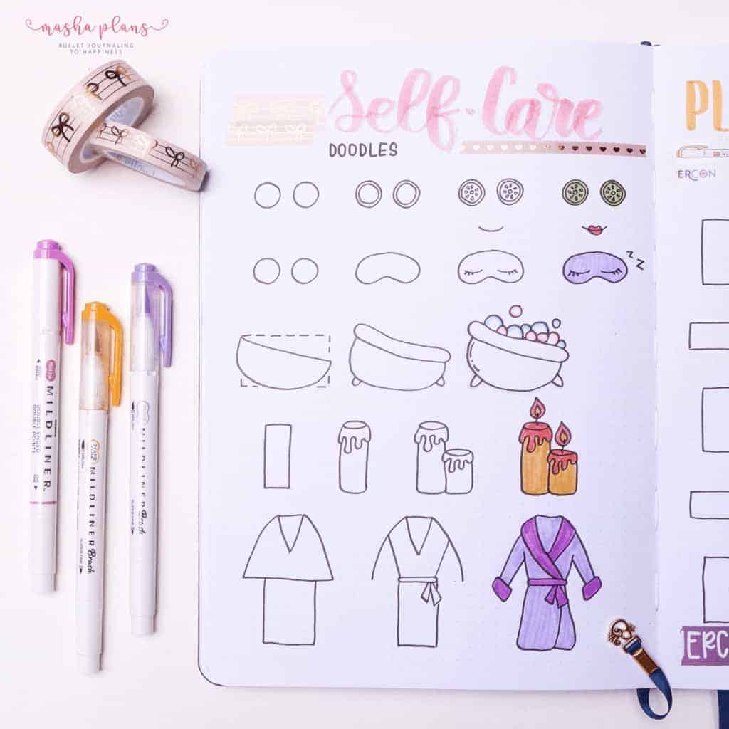 Self Care Doodles | Masha Plans