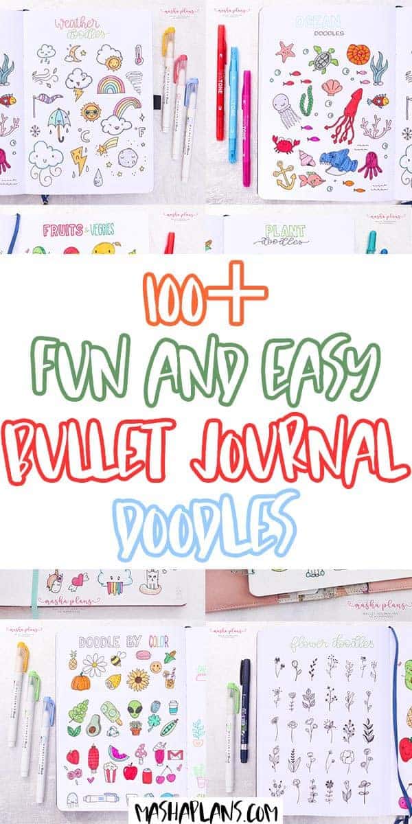 Fun and Easy Bullet Journal Doodles | Masha Plans