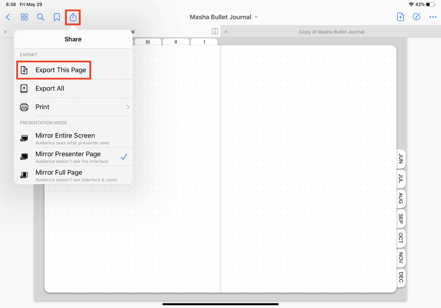 How To Export Pages In Goodnotes | Masha Plans