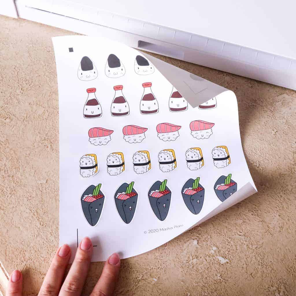 How To Create Stickers With Silhouette Cameo 4 - stickers ready | Masha Plans