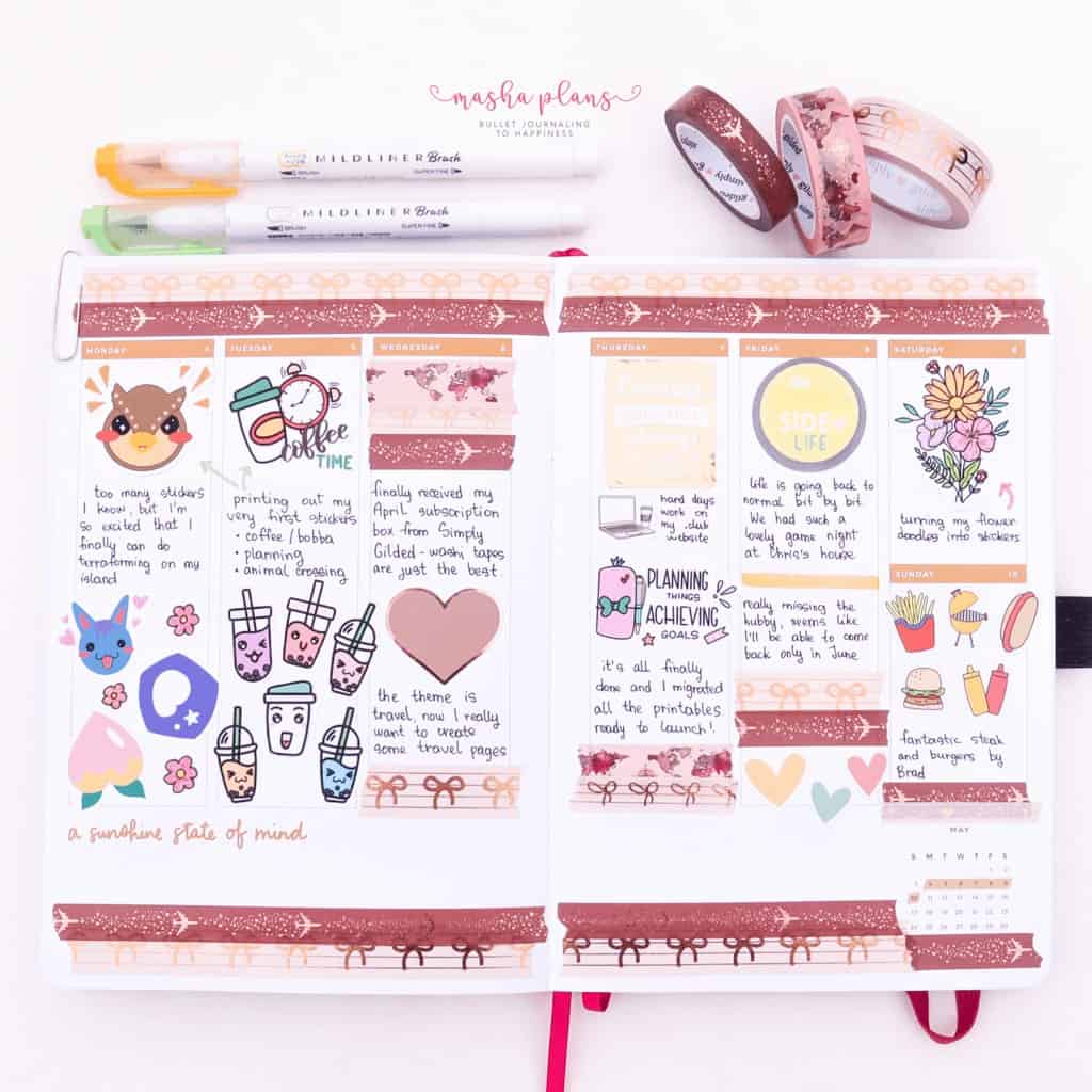Memories Page in Archer and Olive and Amy Tangerine Planner | Masha Plans