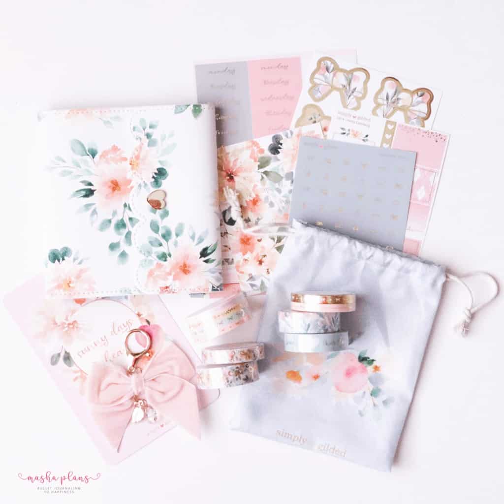 Plan With Me: June Bullet Journal Setup - SImply Gilded May Subscription Box | Masha Plans