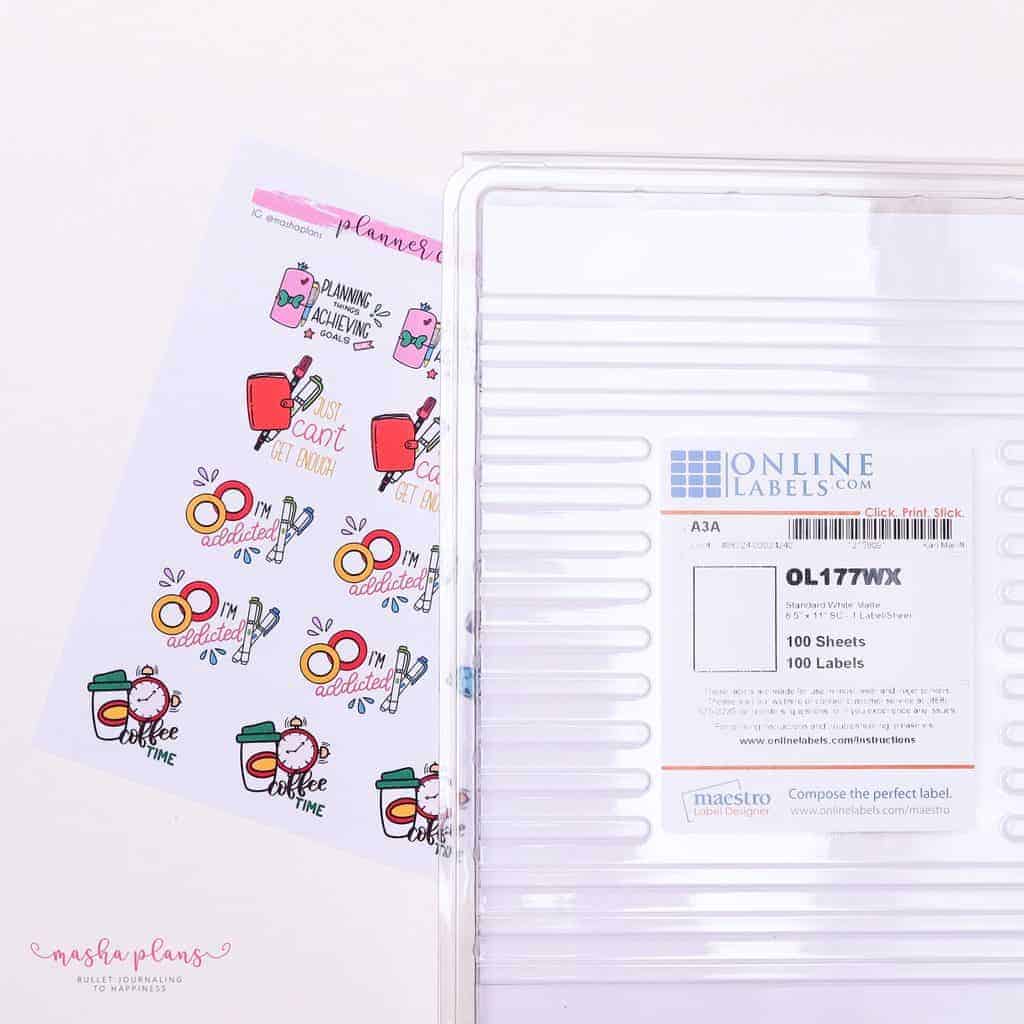 How to Make Printable Stickers for Your Bullet Journal ⋆ The