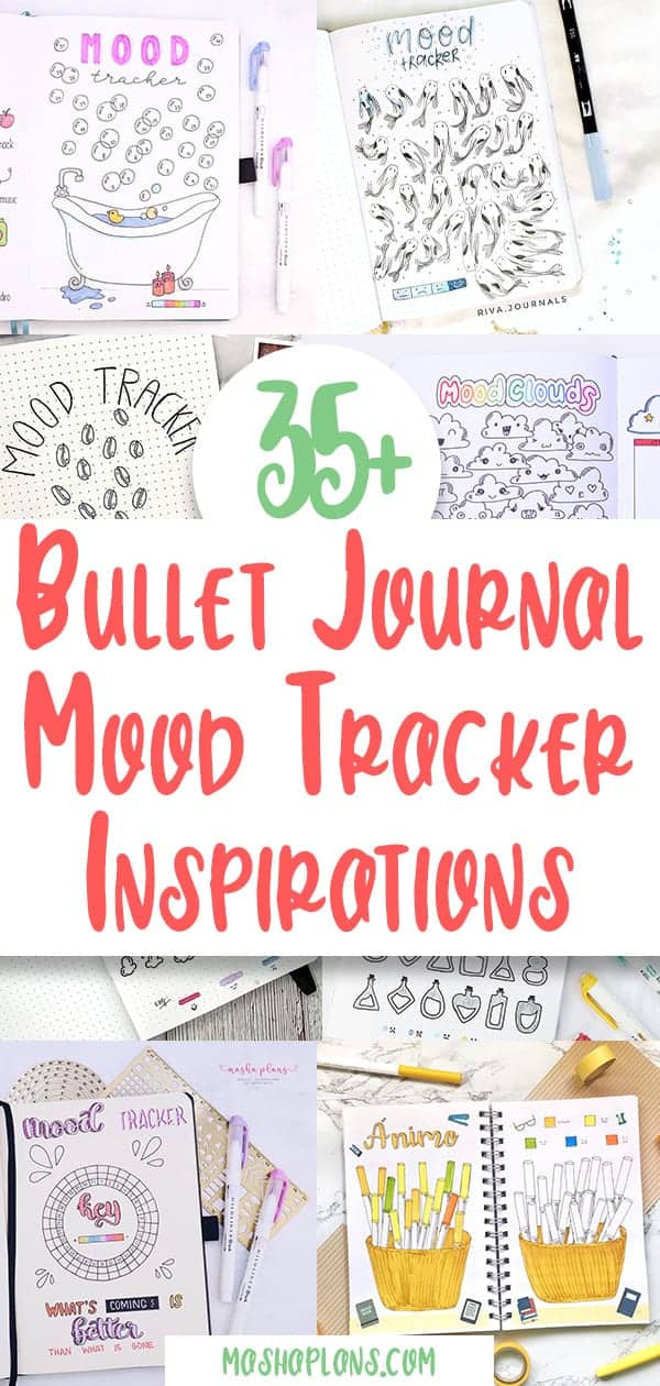 35+ Fun and Creative Bullet Journal Mood Trackers and How To Use Them | Masha Plans