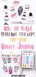 How To Make Printable Stickers For Your Bullet Journal, Planner And More | Masha Plans