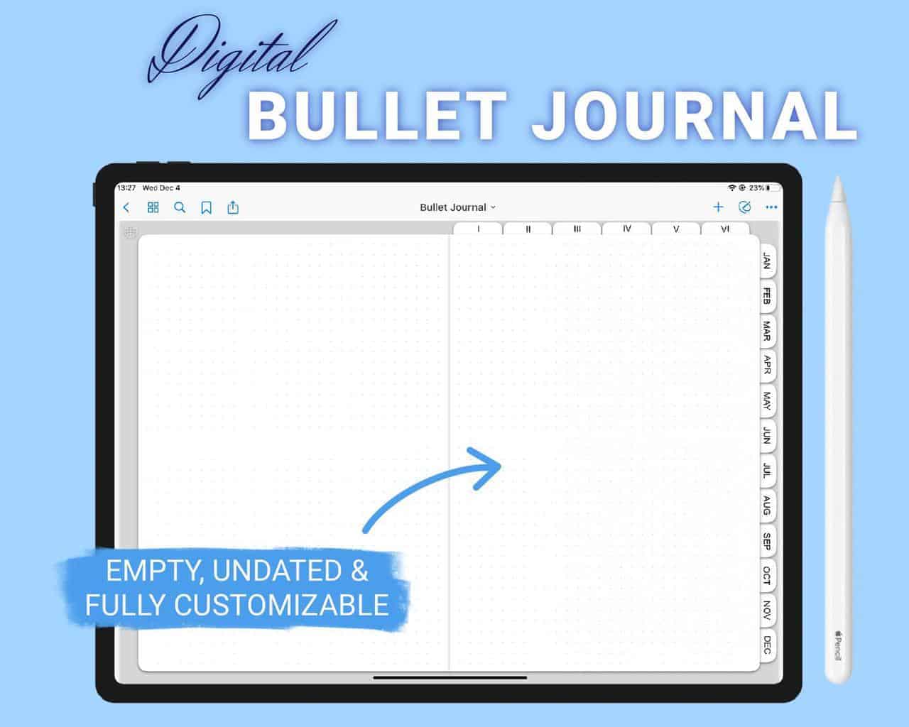 Digital Bullet Journal from Etsy | Masha Plans
