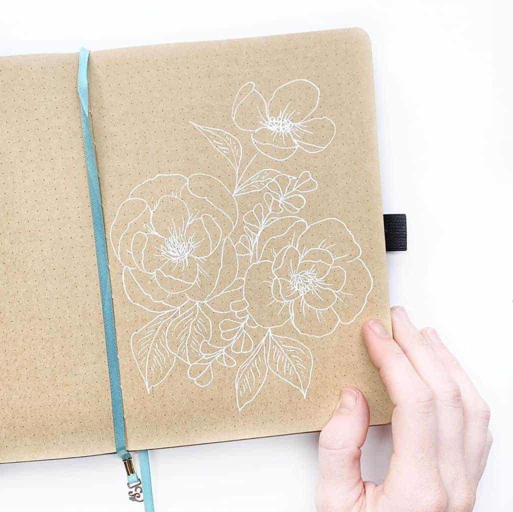 Kraft Paper Journal spread by @studio80design | Masha Plans