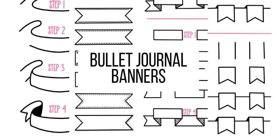 Easy Bullet Journal Banners