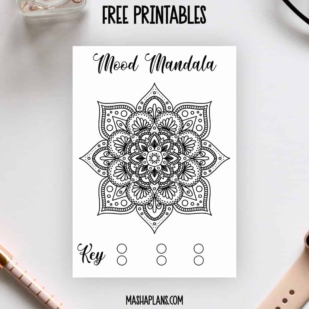 Mood Mandala Free Printable | Masha Plans