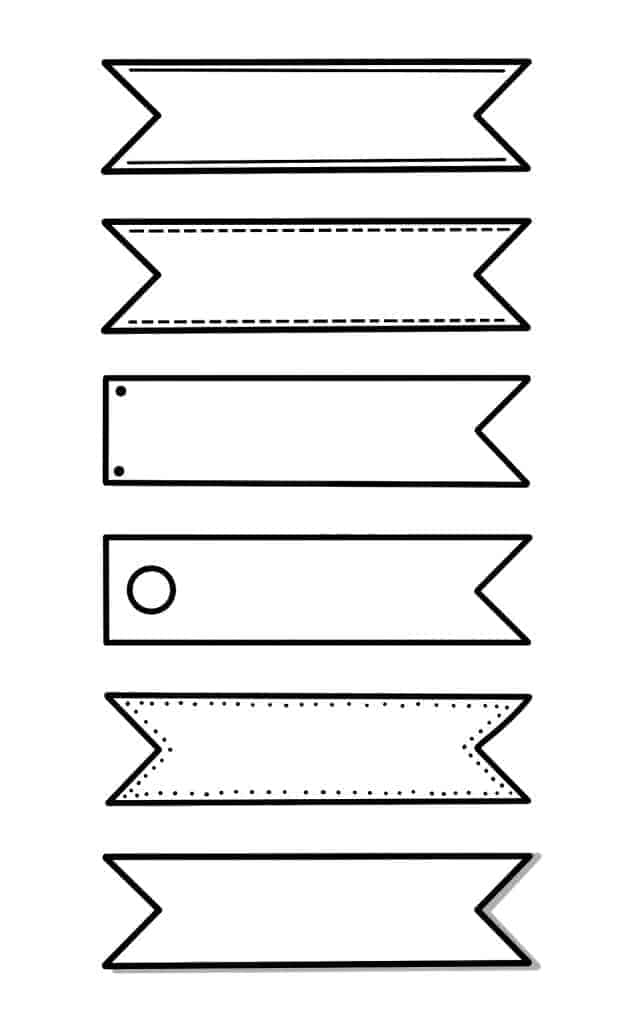 Easy Bullet Journal Banners