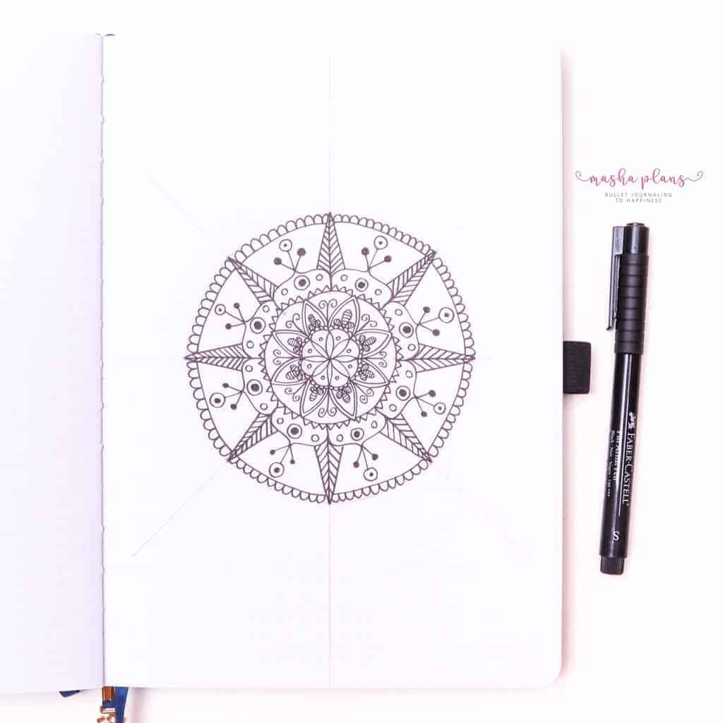  How To Draw & Use Mandalas In Your Bullet Journal - keep adding more designs | Masha Plans