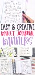 Easy & Creative Bullet Journal Banners | Masha Plans