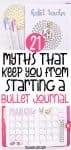 21 Bullet Journal Myths That Stop You From Starting | Masha Plans