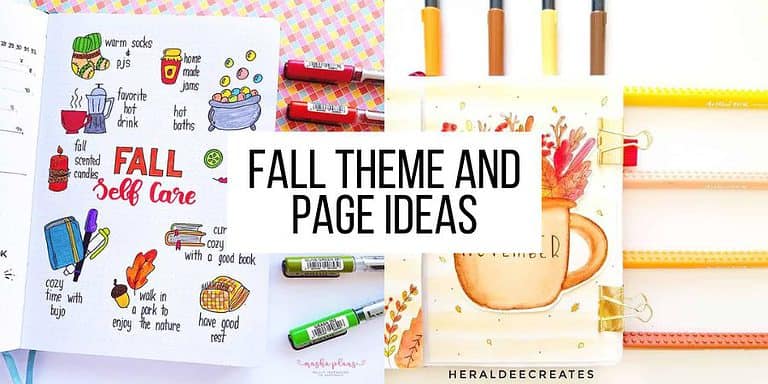 35+ Enchanting Fall Bullet Journal Themes and Page Ideas