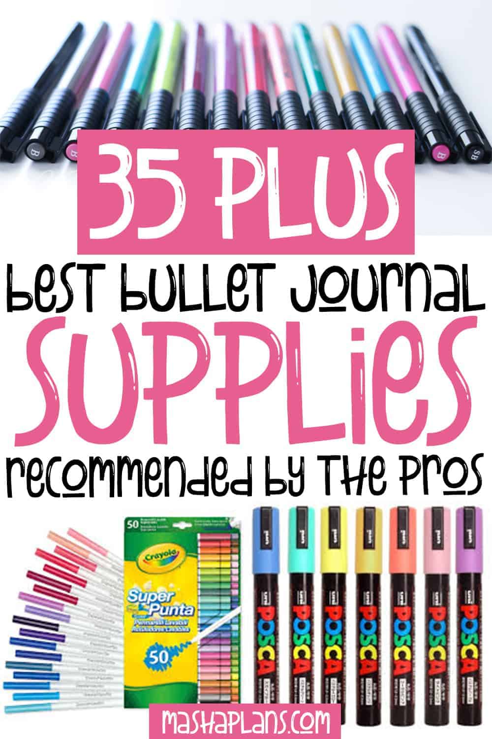 35+ Best Bullet Journal Supplies Recommended By The Pros | Masha Plans