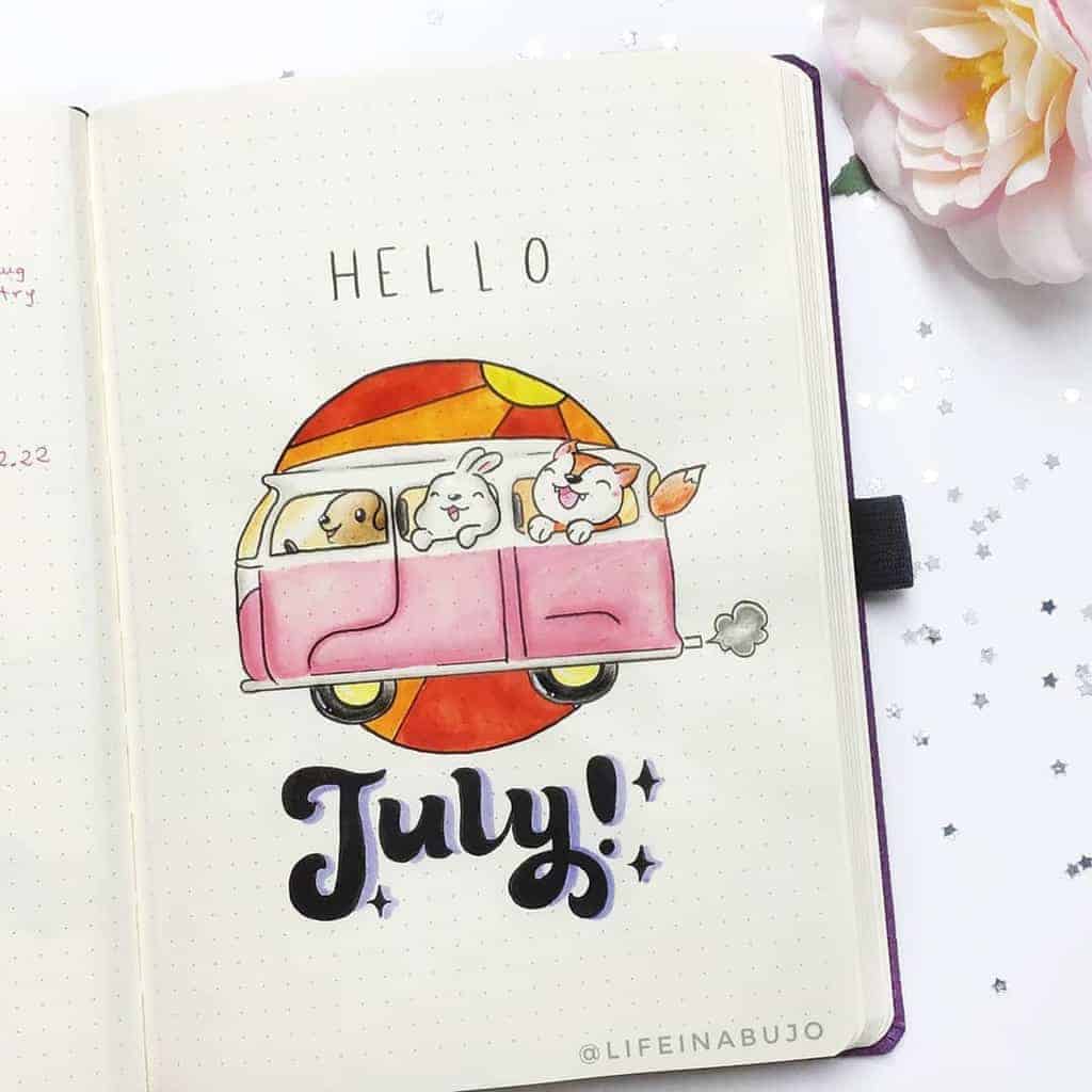 Bullet Journal Cover Page by @lifeinabujo | Masha Plans