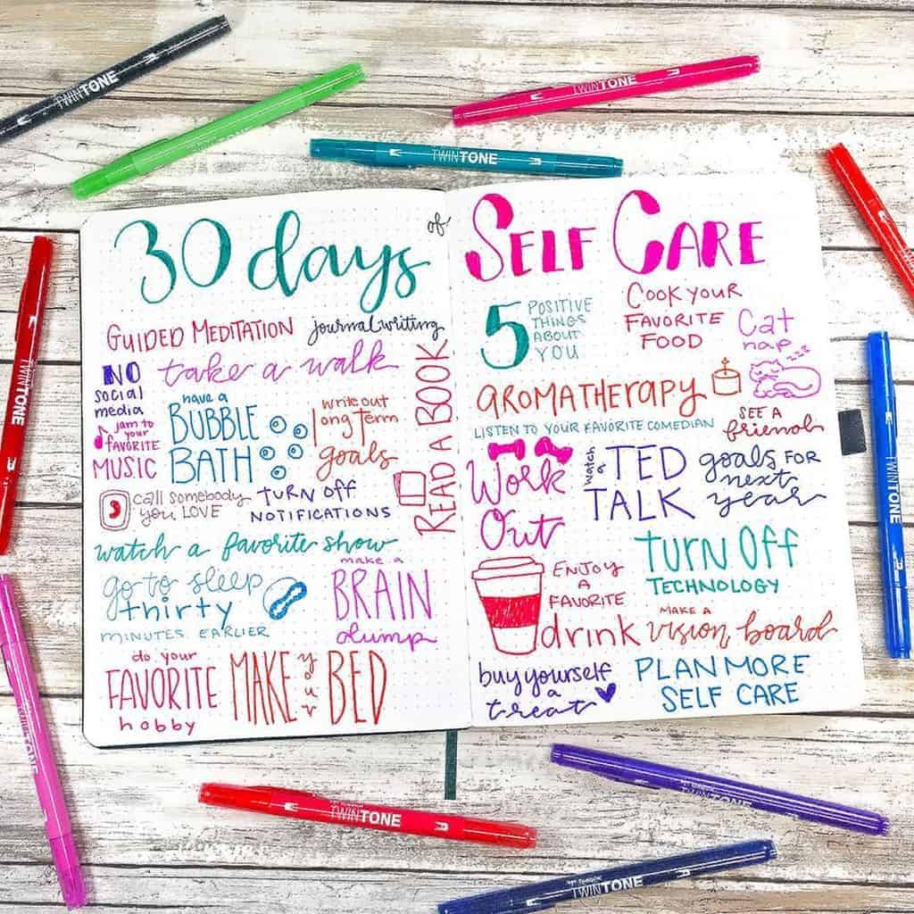 Bullet Journal Spread by @planningmindfully | Masha Plans