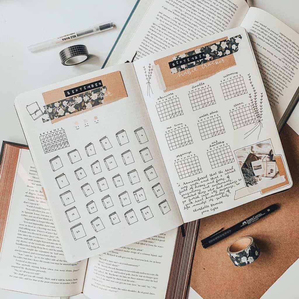 39 Brilliant Book Bullet Journal Theme Ideas And Inspirations | Masha Plans