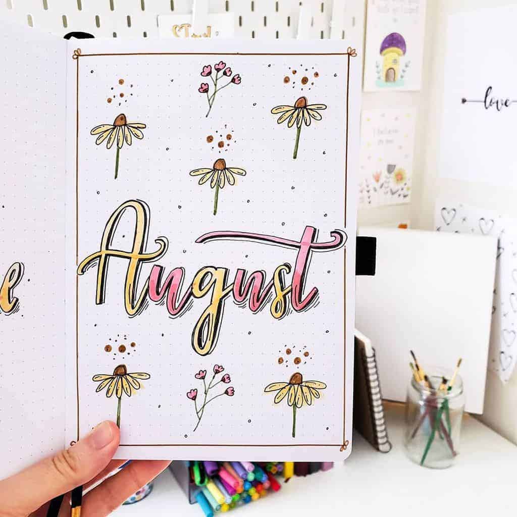 Bullet Journal Cover Page by @seed_successful_you | Masha Plans