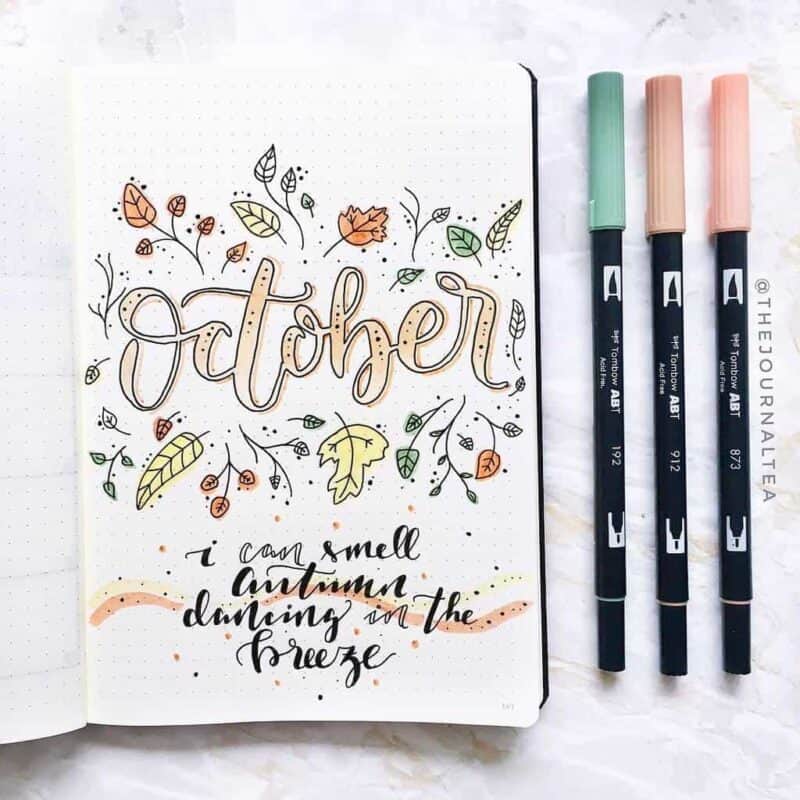 35+ Enchanting Fall Bullet Journal Themes and Page Ideas | Masha Plans