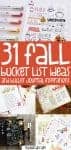 31 Fall Bucket List ideas and Bullet Journal Inspirations | Masha Plans