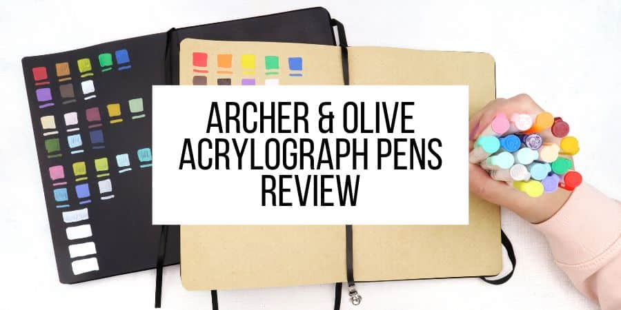 Archer & Olive Bullet Journal Notebook Review (Pen & Paint Test!) 