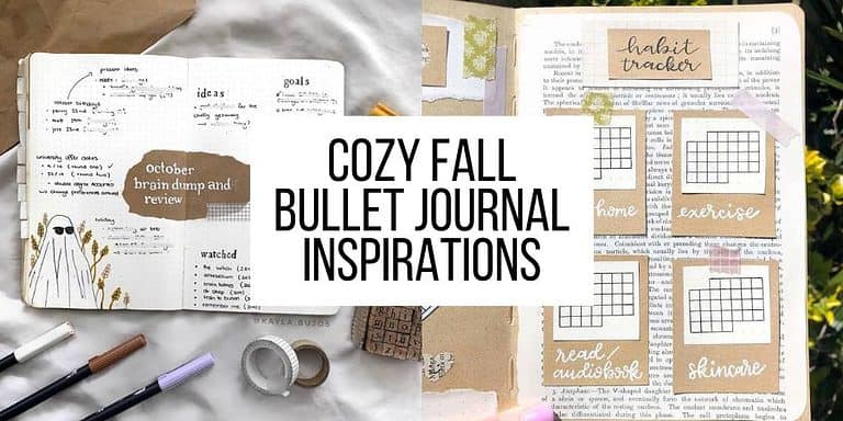 Cozy Fall Bullet Journal Inspirations With Kraft Paper