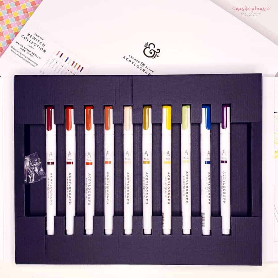 Archer and Olive Acrylograph Pens | Masha Plans