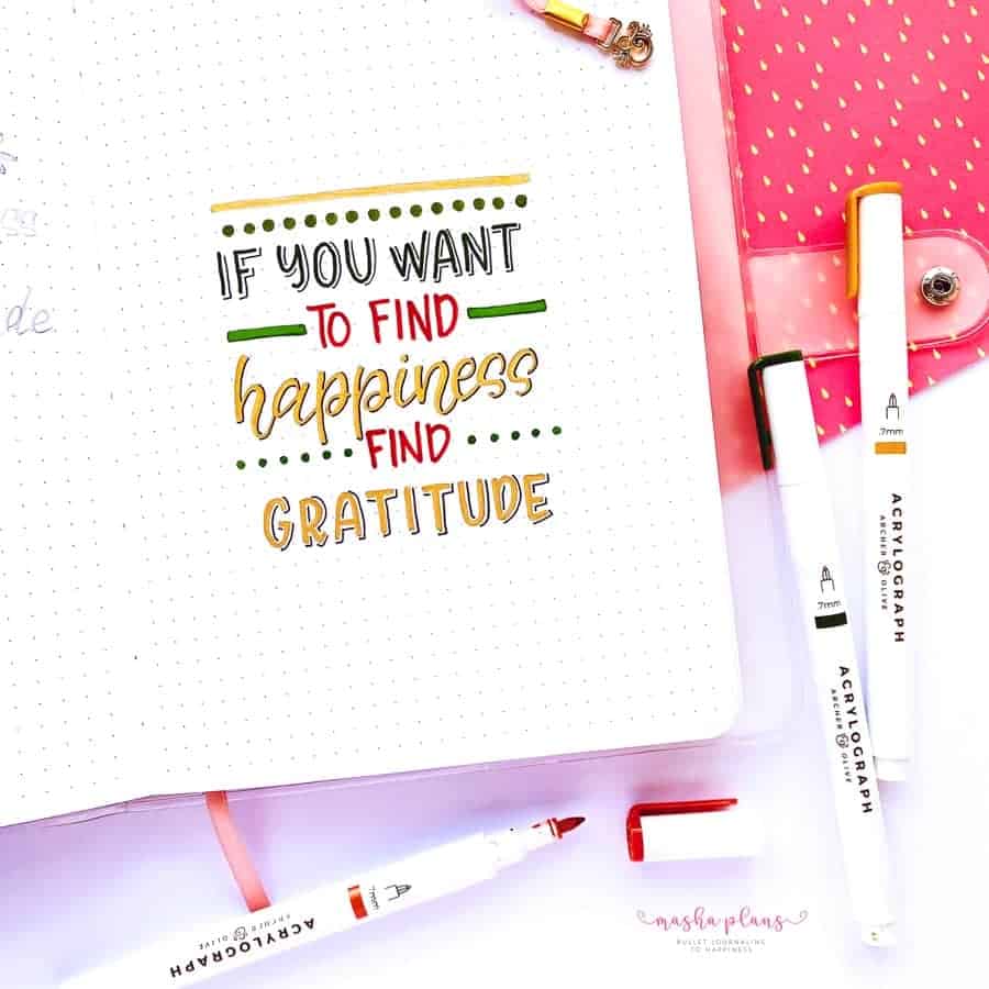 Lettering With Archer and Olive Acrylograph Pens | Masha Plans