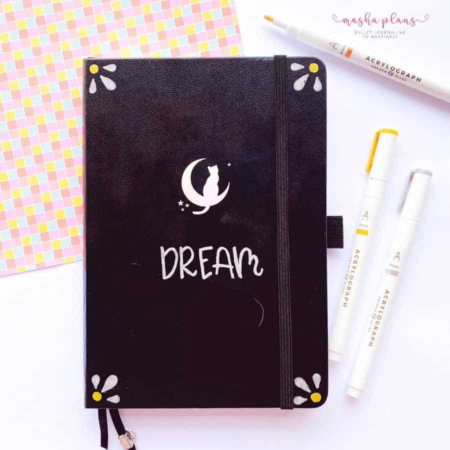 How To Use Acrylograph Pens, decorate your journal | Masha Plans