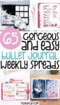 65 Gorgeous and Easy Bullet Journal Weekly Spreads To Try Right Now | Masha Plans