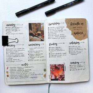 Cozy Fall Bullet Journal Inspirations With Kraft Paper | Masha Plans