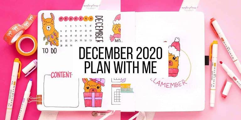 December 2020 Bullet Journal Setup